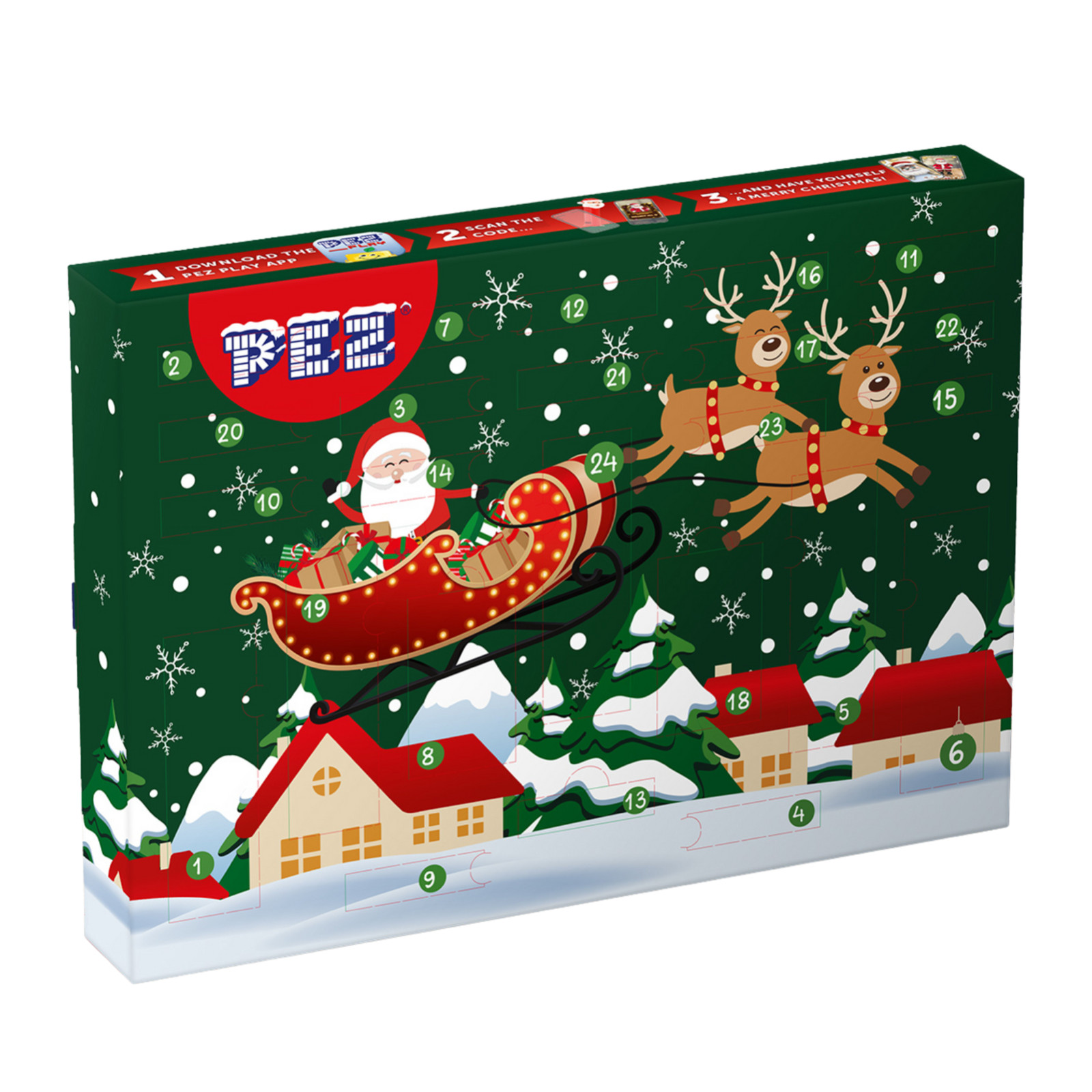 European PEZ 2025 Advent Calendar Gold Santa Sealed, New