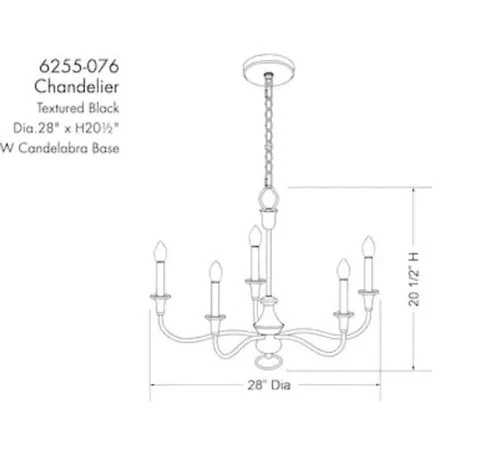 Minka Lavery Halifax County 5 Light 28" Wide Taper Candle Style Chandelier - Picture 5 of 7
