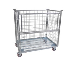 Gitteraufsatzrahmen verzinkt 1200 mm Nutzhöhe - 800x1200 - Rollplatte Gitterbox