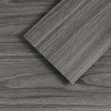 Luxury Grey Peel and Stick Vinyl Floor Tiles - 36-Pack Waterproof DIY Flooring