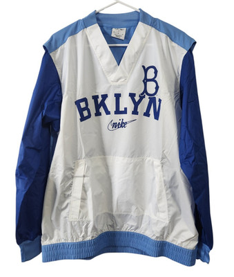Nike Mens M Los Angeles Dodgers Rewind Warmup Pullover Jacket MLN Brooklyn