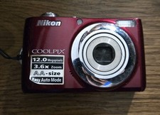 Nikon CoolPix L22 12MP Digital Camera 3.6x Zoom PARTS REPAIR