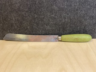 Vintage Wooden Handled Brucut Made in England Sheffield Bread Knife Utensil