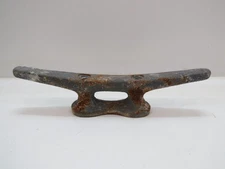 Used RUSTY 12 inch Cast Iron Boat Dock Cleat (D3C974C)