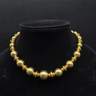 Liz Claiborne Gold Tone Necklace Beaded Vintage Costume Jewelry