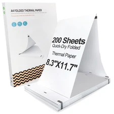 8.3x11.7 Thermal Printer Paper200 Sheets, A4 Thermal Paper Quick-Dry, Compati...