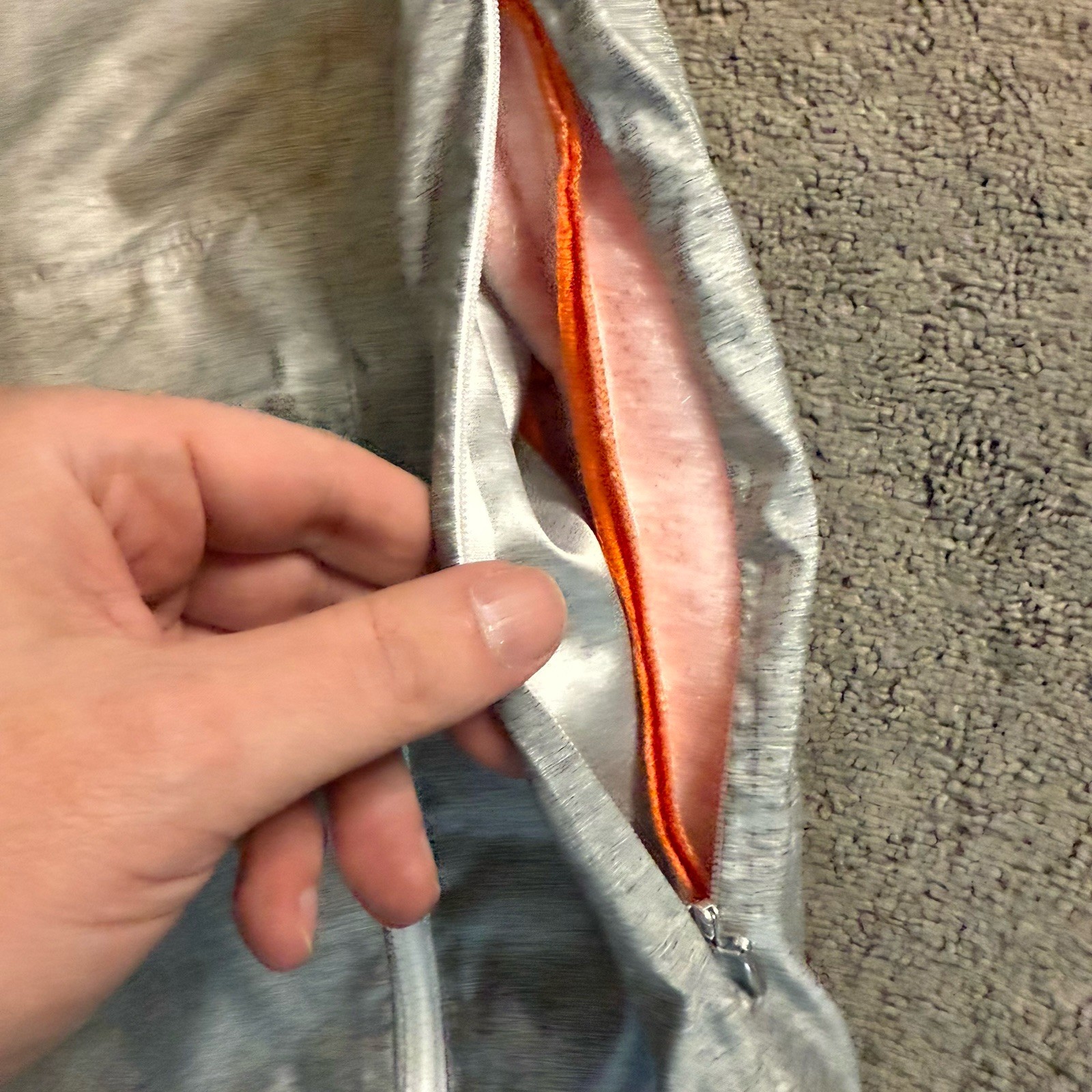 Zero Restriction Tour Series Reversible Full Zip Vest Gray Orange Men’s XL