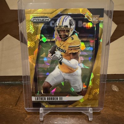    25  Prizm Draft Picks (RC) Gold Cracked Ice-Luther Burden III Bears    