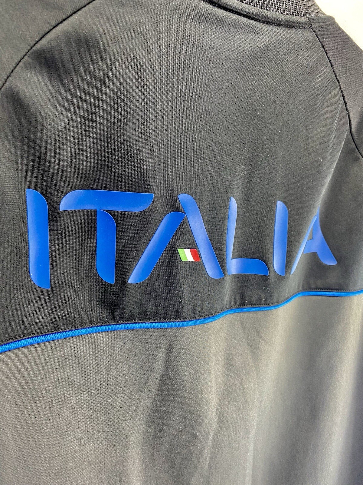 Giacca Fila Sport Track Uomo XL Grigio Nero Italia Cappotto Manica Lunga Zip Stile Vintage