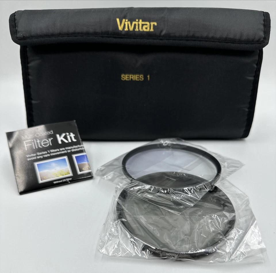 Vivitar VIV-FK3-95 Filter Kit 95mm UV/CPL/FLD, 2 Piece & Wallet NIB - Image 4 of 4