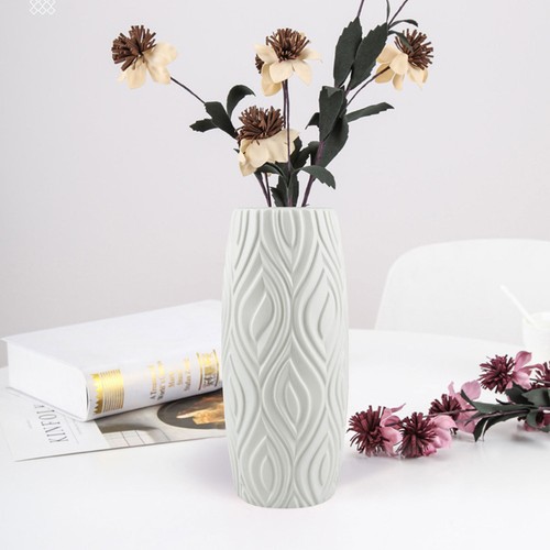 Nordic Style Art Flower Vase Rustic Plastic Vase For Shelf, Table Indoor Decor - Picture 12 of 18