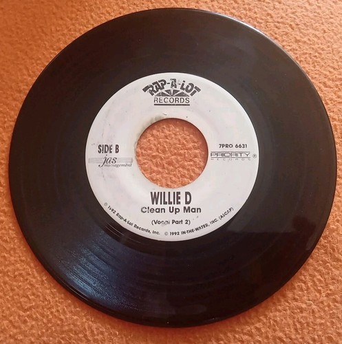 1992 Willie D Promo 45 Rap A Lot Priority Records Clean Up Man 7 in Geto Boys - Picture 3 of 4