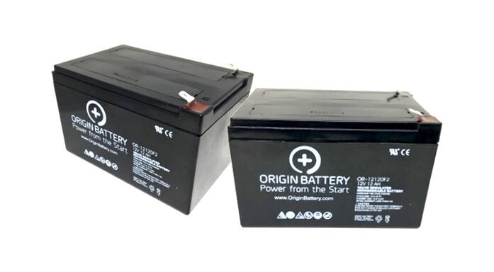 Shoprider Scootie (TE-787NA) Battery Kit, 12V 12AH AGM, Fits Scootie Jr. (TE-787