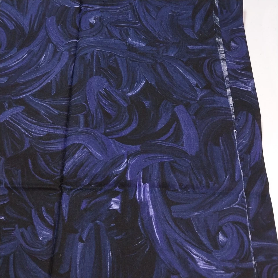 PINTURAS DE DEDOS 2 yd Negro Púrpura Azul Licuadora Stephanie Brandenburg Tela Camelot Foto 3 de 4