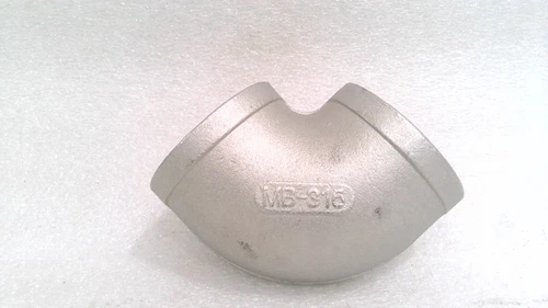 1-1/2" MB-316 STAINLESS STEEL 90 DEGREE PIPE FITTING ELBOW, 150-1 1/2