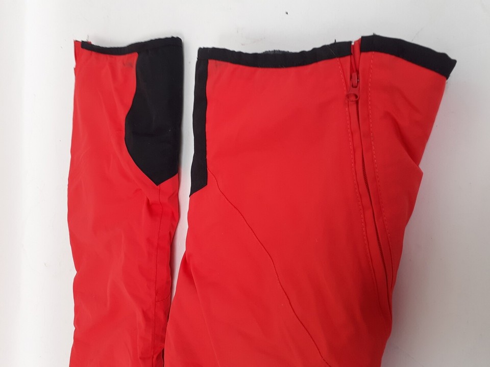 TOG24 Women's Ski Trousers Red Salopette Size 810 UK Milatex Winter
