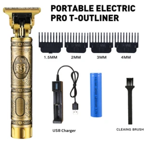 Pantoufles professionnelles sans fil à raser la machine de coupe Barber Beard