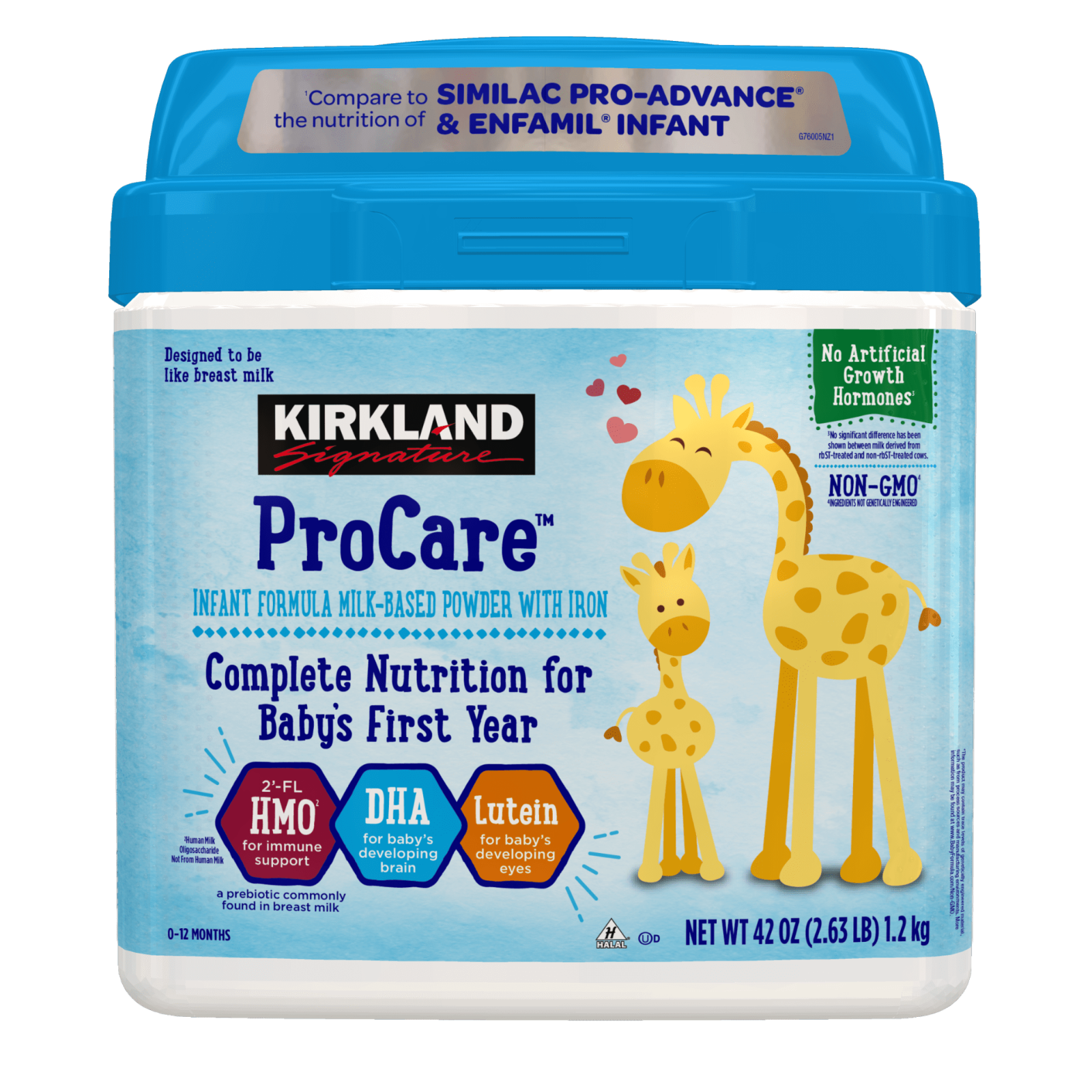 Image 1 - Kirkland Signature ProCare Non-GMO Infant Formula 42 oz, 4-pack 