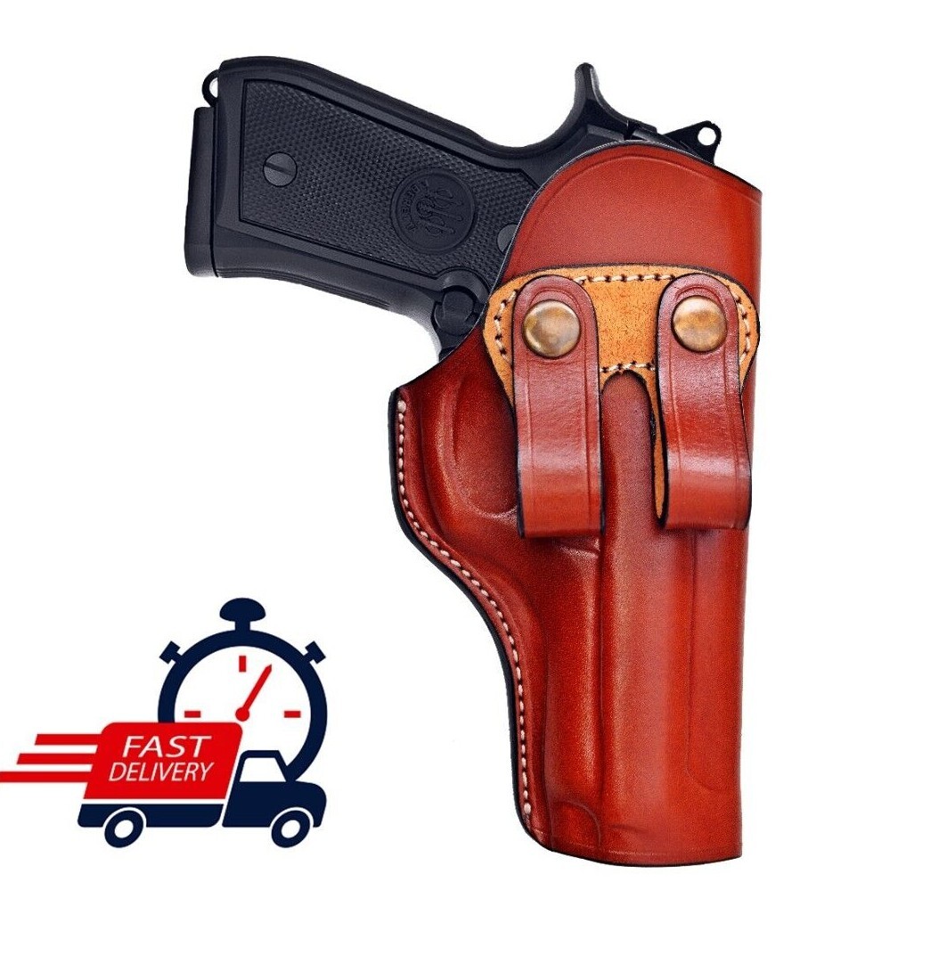 Leather IWB Holster Fits Kimber Micro 9, 1911 - Genuine Leather