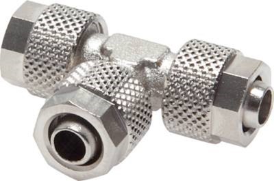 Pneumatik T-Stück Reduziert Steckverbinder Für PU PA PTFE Schläuche Und Kupferrohr | Für 4-12 Mm Schlauch Und Rohr Durchmesser WUNSCHGRÖSSE Einfach Auswählen >>> 12 Mm X 10 Mm X 12 Mm