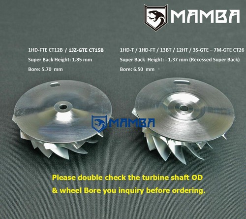 Convierte carcasa de cubierta turbo TOYOTA CT26 a 1HD-FTE + rueda de billete (45,8/64,9) - Imagen 4 de 4