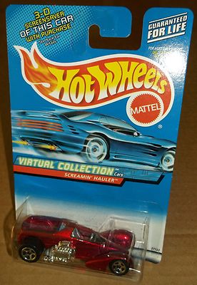 Hot Wheels 2000 #156 Virtual Collection 3D Screensaver Cars Screamin Hauler Red