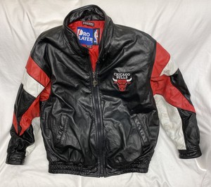 jaqueta de couro chicago bulls