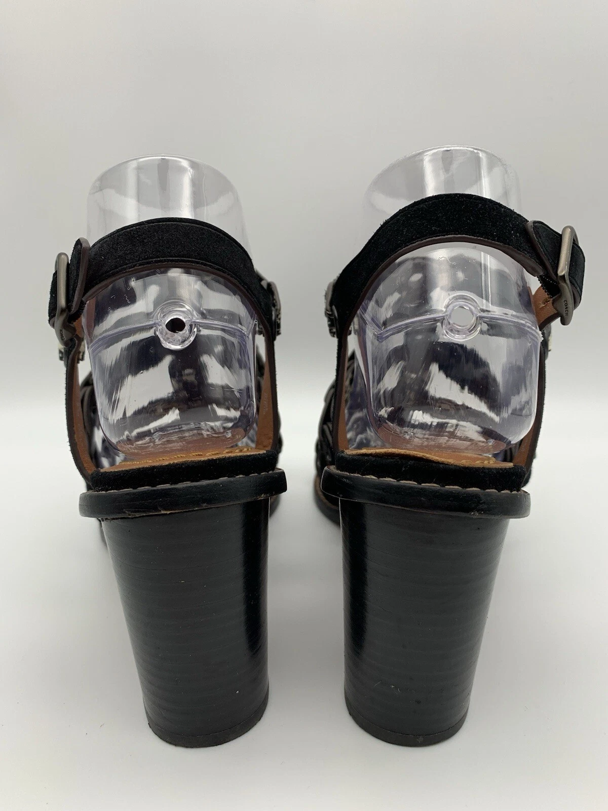 Sandali Coach donna US 6 5 Coach Links tutti in pelle tacco 3 5" stupendi!