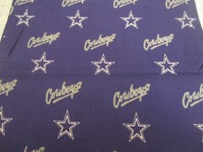 Cotton Fabric Dallas Cowboys Fabric Cotton Material NFL 1yd 30" x 56"