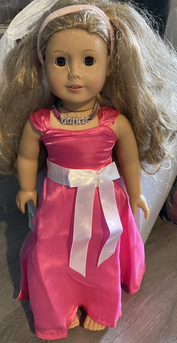 strapless open back dress Pink Party-Ready Dress for 18-inch Dolls