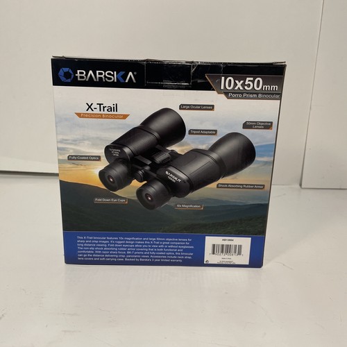Barska X Trail Precision Binocular 10X50 New with Case Black Outdoors New - Picture 3 of 15
