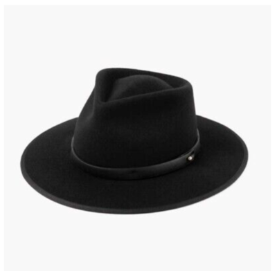Lack of color, medium 57cm black 100% Australian wool hat LACK OF COLOR Black 100% Laine Australian Wool 57CM Medium  main image 4