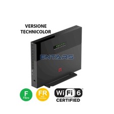 Modem Tim Hub + DGA Technicolor Router Wi-FI 6 Fibra Ottica e Misto Rame
