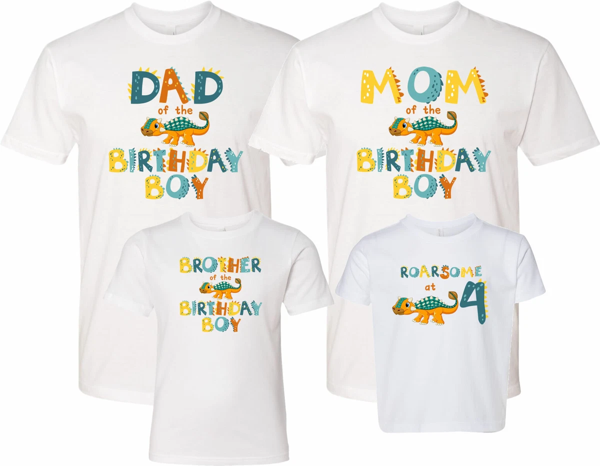 dinosaur birthday shirt family