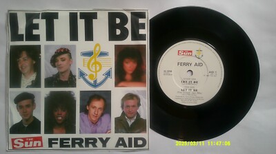 FERRY AID - LET IT BE -  1987  7'' VINYL SINGLE.