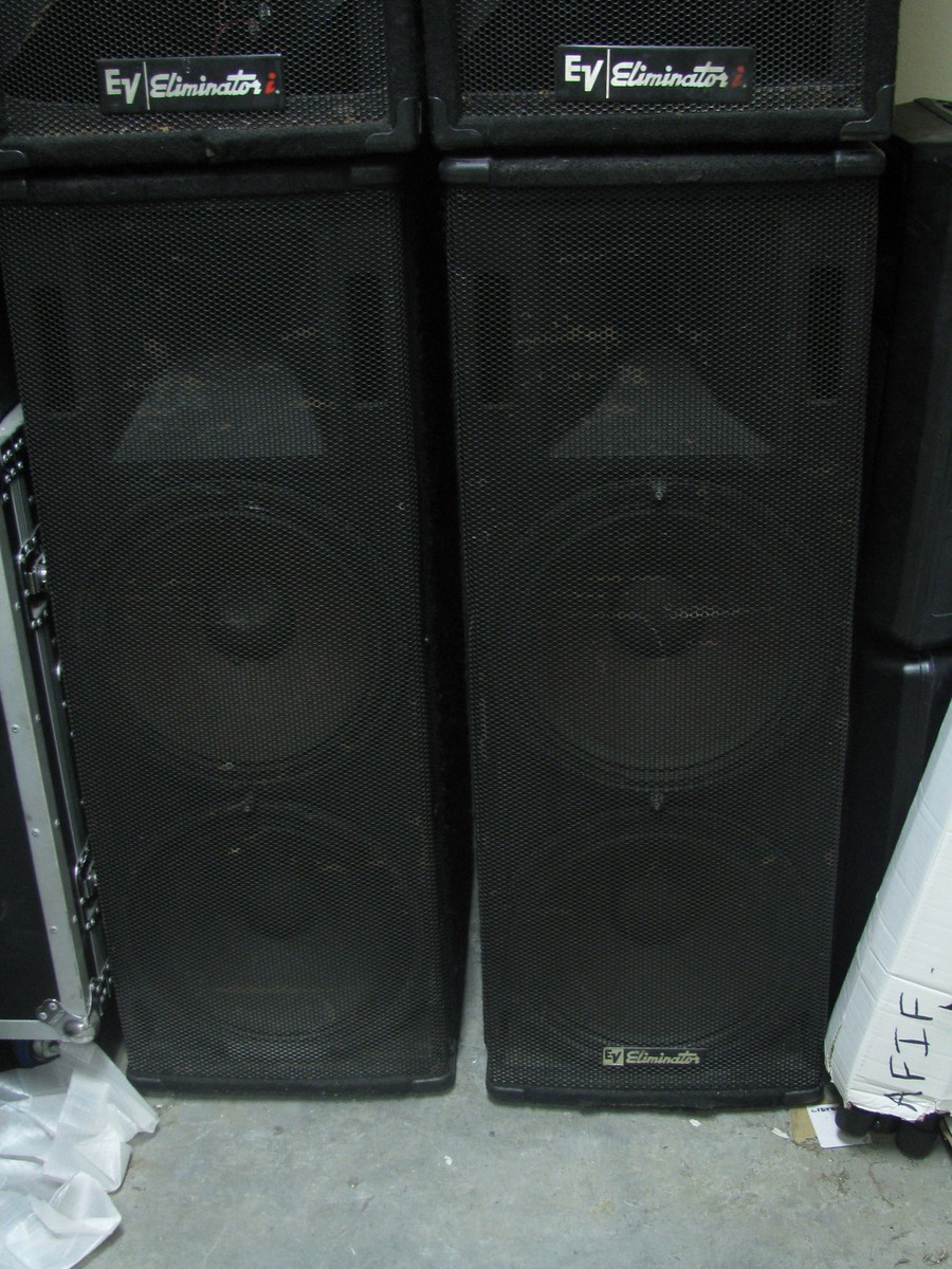 Used - EV Eliminator I Speakers x4 - TWO tops & TWO Bottoms Used - EV Eliminator I Speakers x4 - TWO tops & TWO Bottoms
