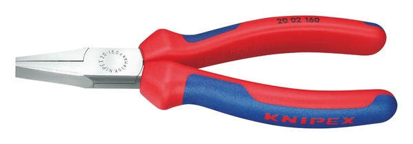 Knipex Flachzange Poliert 140 Mm Mit Mehrkomponenten-Griff - 20 02 140-image