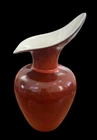 Royal Haeger Vase Rust Red Calla Lilly Vintage Art Deco USA Made
