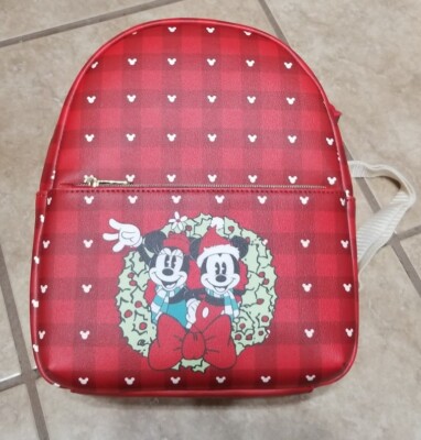 Funko Disney Mickey & Minnie Mouse Christmas Wreath D100 Mini Backpack NWT Funko | Bags | Funko Disney Mickey Minnie Mouse Christmas  main image 2