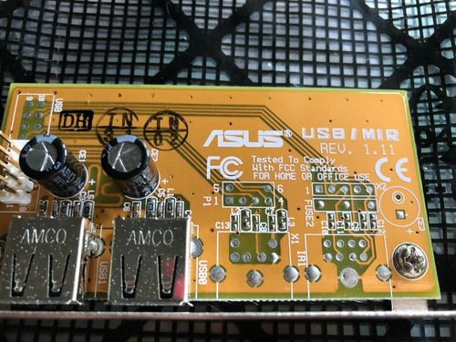 ASUS DUAL USB/MIR RISER CARD PCI Bracket USB Connectors - Picture 3 of 3