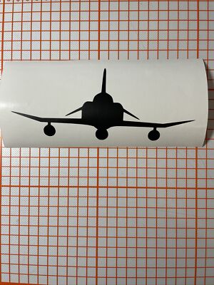 F4 Phantom Flugzeug Silhouette Autoaufkleber 7 Zoll x 3 Zoll Ideal Strumpffüller