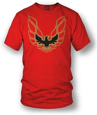  Wicked Metal Shirt - Trans Am Firebird Logo - Red
