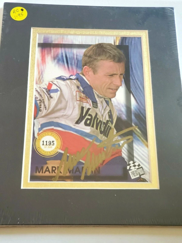 Foto autografiada de Mark Martin Nascar 6x8 mate a 8x10 con certificado de autenticidad RC-1228 Foto 2 de 4
