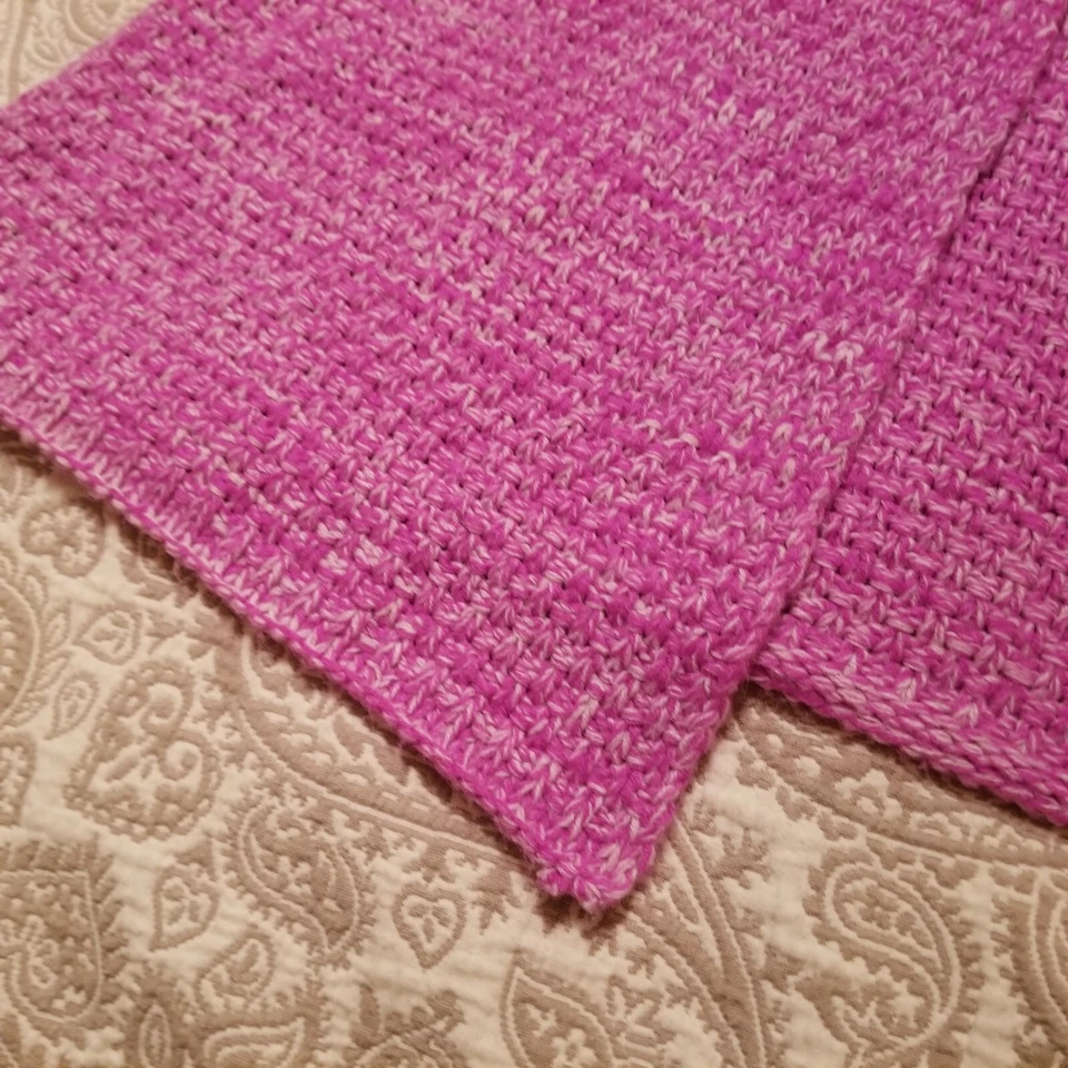 Manta Sirena Envoltura Rosa Tejida Grande Abanico Cuento 54" Largo Usada en Excelente Condición Foto 2 de 4