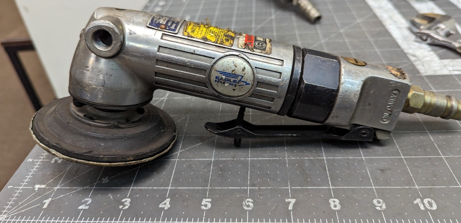 11,000 RPM 4” Angle Air Angle Die Grinder 0.6 hp 18cfm Eagle 5006 [A10FL] #3