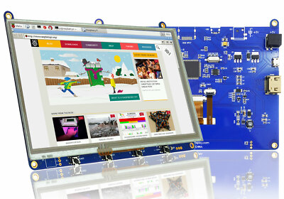 Raspberry PI 7'' inch Touch Screen Display with HDMI,USB Resistive Touch Panel