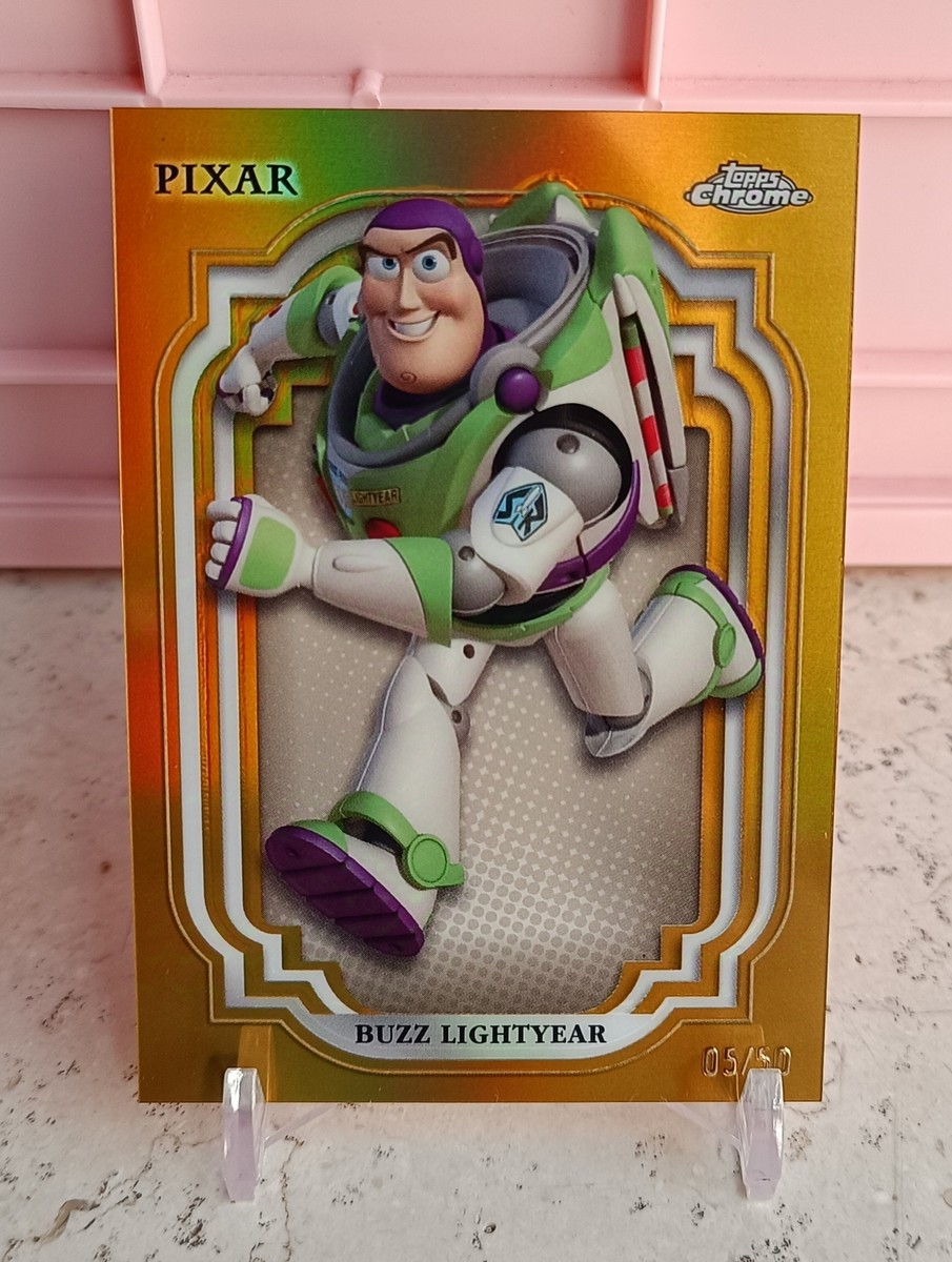 Topps Chrome Disney Inside Out コンプセット レア Buzz Lightyear 2024 Topps Chrome Disney GOLD Refractor 05/50