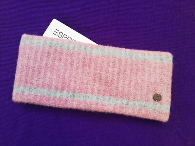 neues ESPRIT Damen Stirnband in rosa mit zwei dezenten grauen Streifen