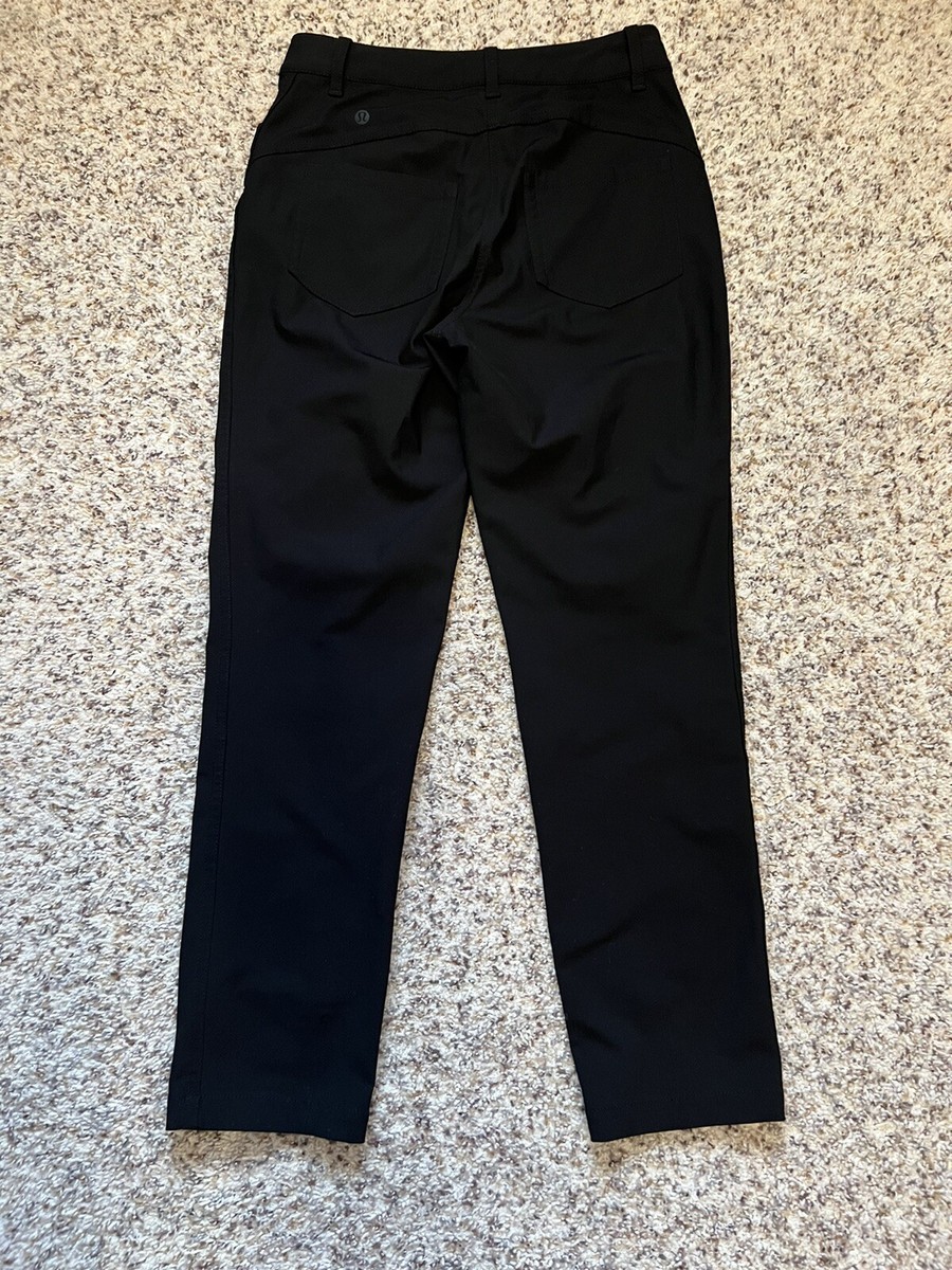 Lululemon Womens ABC Pants Tapered Fit Black Stretch Size 4