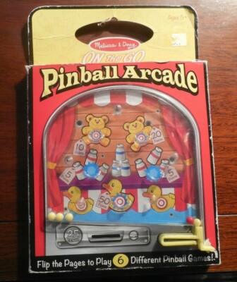  Melissa & Doug On the Go 6 Pinball Arcade Travel Games 